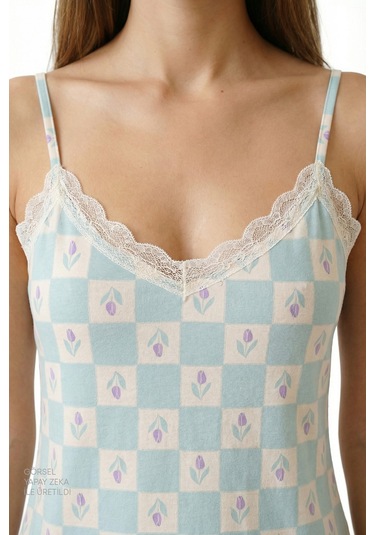 Penti Açık Yeşil Serenity Floral Şortlu Pijama Takımı