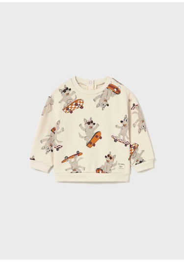 Mayoral Erkek Bebek Sweatshirt 2417 Krem