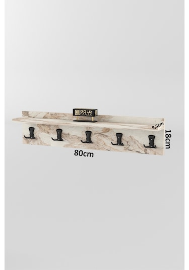 Askılık Duvar Elbise Askılığı Portmanto 80 Cm Efes Düz Çok Renkli