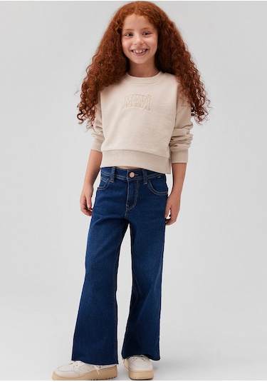 Çocuk Mavi - Lori 90s Koyu Mavi Jean Pantolon 7010036-88225 Mavi