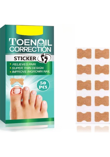 Yifomall 50 Adet Oýnaxan Tırnak Tamiri Seti - Ayak Tırnağı Yumuşatıcı Bandajı, Profesyonel Tırnak Düzeltme Yapistırıcısı