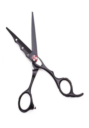 Siyah Dış Bükey Düz Uçlu Saç Kesim Makası 6 İnç Xlq572