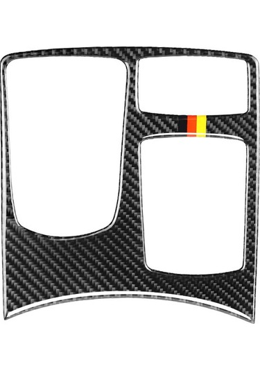 Araba Karbon Fiber Alman Renk Merkezi Kontrol Kolçak Kutusu Multimedya Paneli B Mercedes-benz Gle 2015-2018 / Gls 2016-2018 / M Sınıfı 2012-2015 İçin Dekoratif Etiket, Sol Sürücü 1 Adet