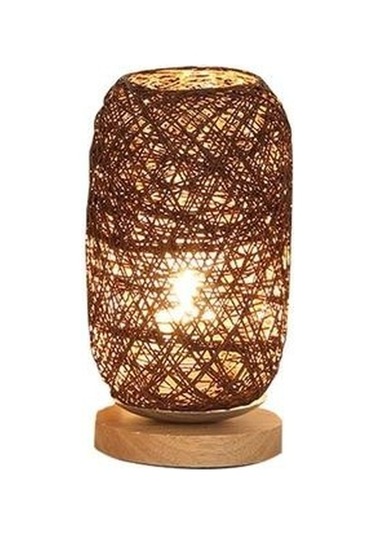 Agoodshop Nordic Ahşap Masa Lambası Oturma Odası Yatak Odası Başucu Lambaları Sanat Dekorasyon Masası Ratt