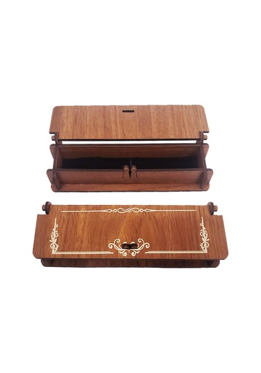 Larimar Ahşap Kalem Kutusu - 9085631926302lmr