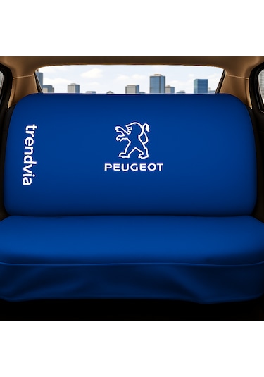 Peugeot Uyumlu Ön Arka Koltuk Kılıfı Penye Servis Kılıfı Oto Koruma Seti Mavi