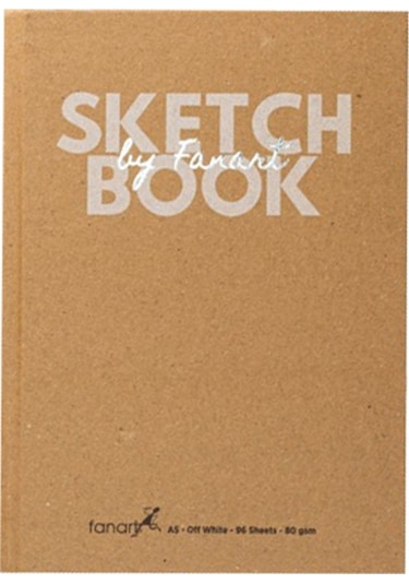 Fanart Sketch Book Academy Kraft Sert Kapak A5 96 Yp 80 G