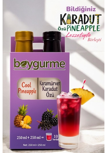 Beygurme Serin Yaz Ikilisi Cool Pineapple & Karamürverli Karadut Özü 2'li