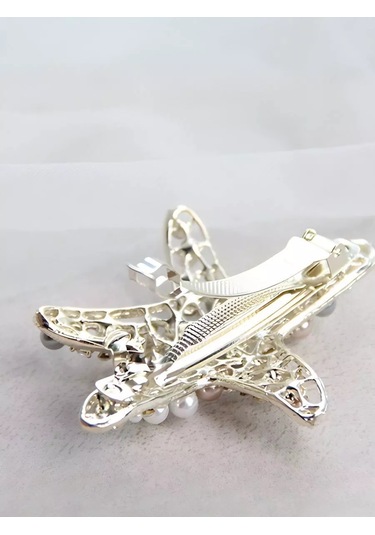 Bijoubijou Taşlı Saç Tokası Yıldız 244632906 Beyaz