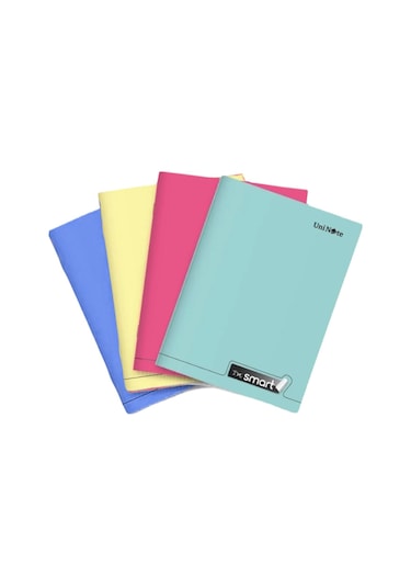 Çınar Im Smart A4 60 Yaprak Plastik Kapak Dikişli Defter Kareli 4 Adet