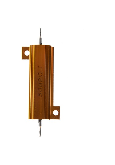 50 Watt 8 Ohm %5 Alüminyum Muhafazalı Tel Sarma Güç Direnci Altın Ton