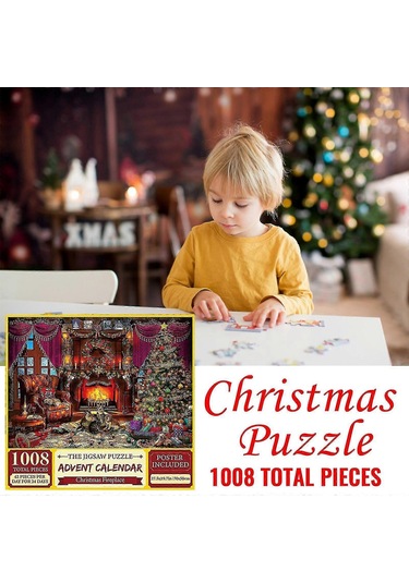 Noel Advent Takvimi Yapboz Bulmacası 1008 Parça Sx