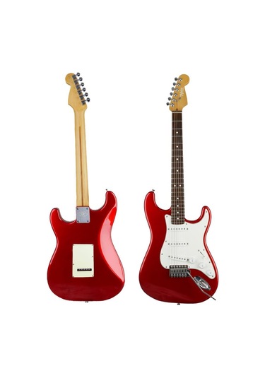 Midex Rph-30wrd Kırmızı Renk Gül Klavye Strat Kasa Sss Elektro Gitar Seti