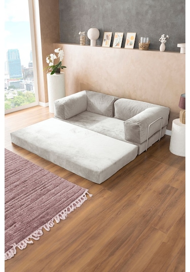 Good Night Legom Köşe Koltuk & Aktivite Yatağı & Uzanma Koltuğu Kırık Beyaz