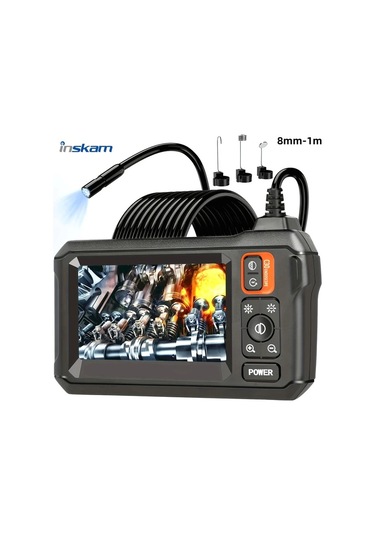 Xuweiwei 4.3 Inç Turuncu Endüstriyel Endoskop Orange Single Lens 8mm 196.85inch Hd Dijital Kamera Araç Makine Bakımı