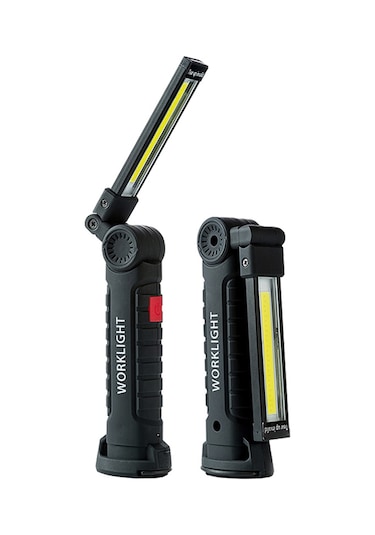 Neevoyu Usb Şarjlı Katlanabilir Döner Led El Feneri - 5 Modlu, Manyetik Tabanlı, Kamp & Acil Durum Işığı Çok Renkli