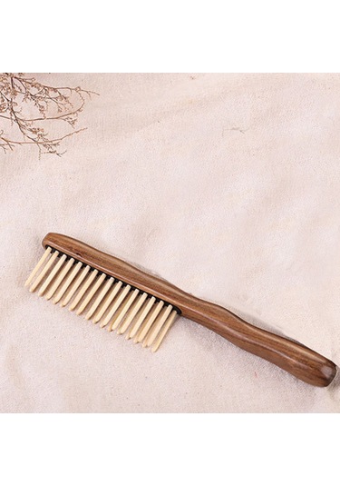 2x Doğal Sandal Ağacı Saç Tarak El Yapımı Ahşap Tarak Dolaşık Açıcı Geniş Diş Tarak Tasarımı