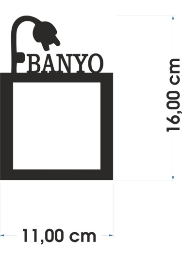 Priz Çerçevesi Banyo Mdf Duvar Dekorasyon Ürünü