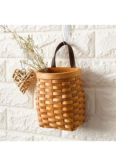 Xurunkeji Ahşap Duvar Sepeti, Masaüstü Meyve Atıştırmalık Saklama Kutusu, Amerikan Pastoral Deri Saplı El Yapımı Saklama Sepeti Ahşap Rengi Xurunkeji Ahşap Duvar Sepeti, Masaüstü Meyve Atıştırmalık Saklama Kutusu, Amerikan Pastoral Deri Saplı El Yapımı Saklama Sepeti Ahşap Rengi