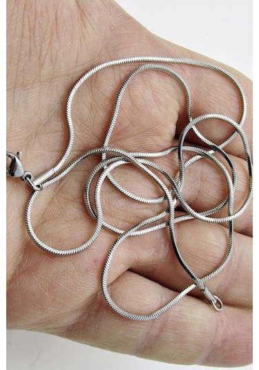 Küp Model Ince Snake Yılan Kolye Erkek Çelik Zincir Eck03K (390748055) Çelik