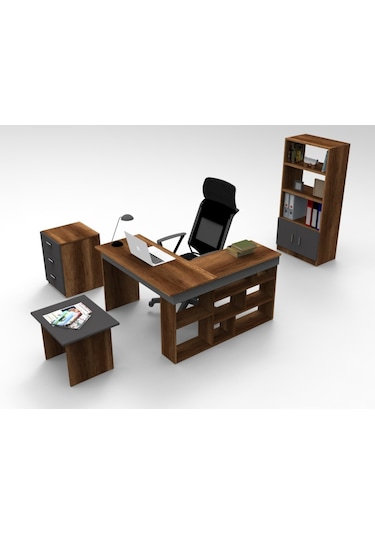 Robinhome Robin Home Boston L Ofis Çalışma Masası Ofis Büro Takımı Masa Seh