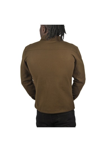 Deepsea Erkek Haki Dar Kesim Cepleri Kapaklı Çıtçıtlı İnce Kaşe Ceket Mont 2500559 False Haki