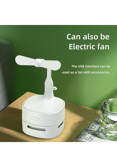 Gajeena Beyaz Masaüstü Elektrikli Süpürge - Kağıt, Silgi, Bisküvi Kırıntısı Ve Saç Temizleyici - 2xaa Pil İle Çalışır Pil Dahil Değil