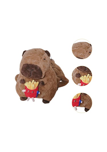 Suntek Doğum Günü Hediyesi Kız Erkek Peluş Kapibara Sırt Stil A