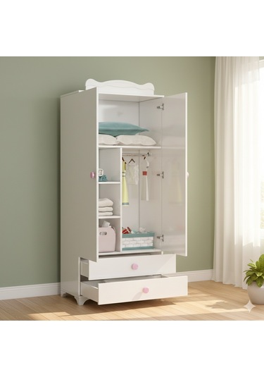 Patiko Sahra 970 2 Kapılı Bebek Odası Takımı Pembe