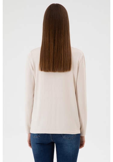 U.s. Polo Assn. Kadın Krem Hırka Triko 50313624-vr071 Krem