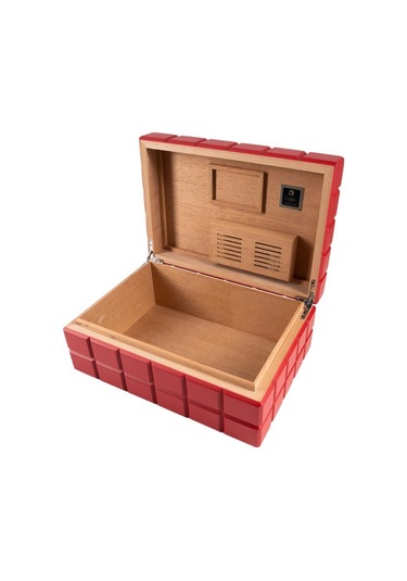 Heritage Mat Kırmızı Humidor Puro Kutusu