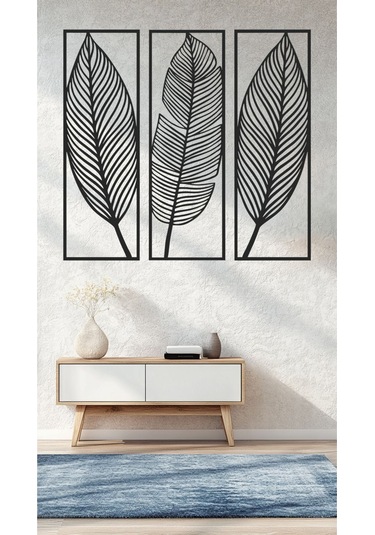 Dekoratif Yaprak Desenli Duvar Tablosu