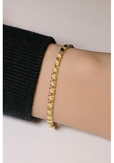 Aytekkuyumculuk Pullu Bileklik Sarı Altın