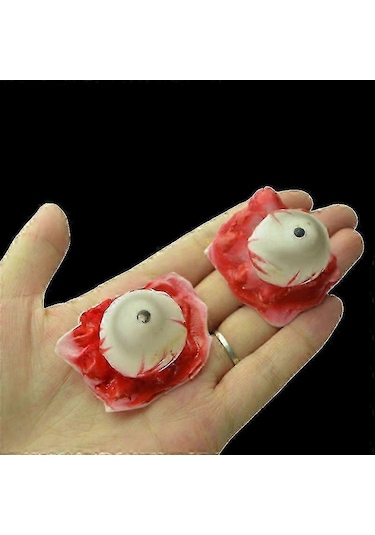 5 Adet Kanlı Korkunç Cadılar Bayramı Malzemesi Sahte Organ İnsan Gözbebekleri Vücut Parçaları Parti Aksesuarları İçin 12+