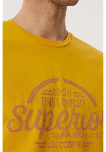 Lee Cooper Joseph Erkek O Yaka T Shırt K Sarı 16292 K Sarı