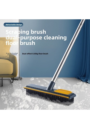 Teltree Ev, Banyo, Mutfak İçin Sabit Kısa Saplı 38cm Sert Telli Zemin Fırçası - Köşeler Ve Aralıklar İçin Derin Temizlik Beyaz Diğer