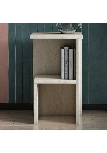 Roisin Modern Çok Amaçlı Komodin & Yan Sehpa Traverten