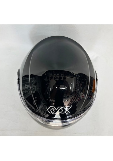 Gdr Yarım Kask Of-627 Parlak Siyah Renk Şefaf Vizörlü -