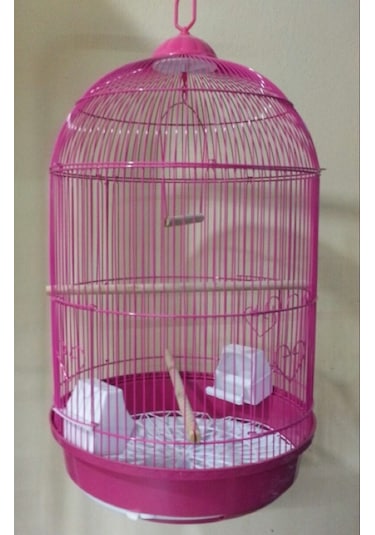 Silindir Papağan Kafesi Boyalı 40 x 60