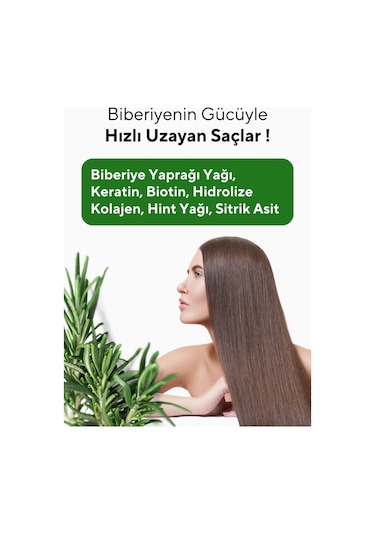 The Ceel Biberiye Şampuanı Dökülme Karşıtı ve Hızlı Uzamaya Yardımcı Keratin, Biotin ve Kolajen Özlü 250 ml