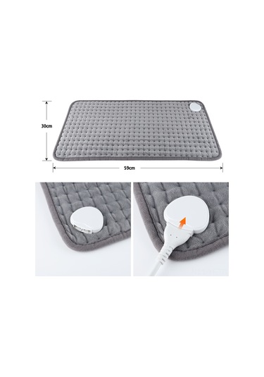 Yifomall 30x60cm Evcil Isıtıcı Yastık - 10 Seviye Sıcaklık Kontrolü Ve 3 Zamanlayıcı Seçeneği İle Fizyoterapi Isıtıcı, Avrupa Standartı 220v