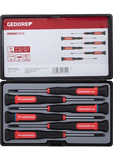 Gedore Red R38005906 Elektronikçi Tornavida Seti 6 Parça 3301351