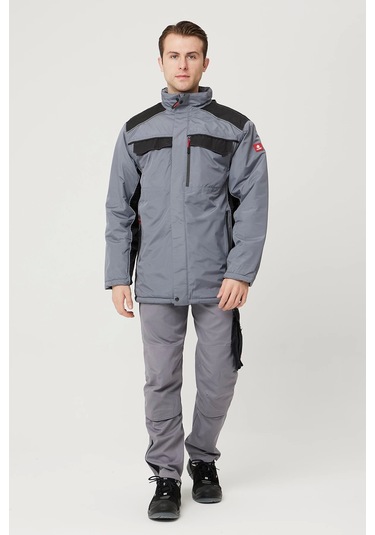 Allium Ripstop Parka - Su Geçirmez, Rüzgar Geçirmez, Dayanıklı Ve Soğuk Hava Koşullarına Uygun Outdo Gri-siyah