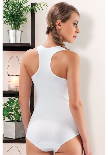 Hmd Kadın Likra Kalın Askılı Agraflı Sporcu Body (3004-3005)