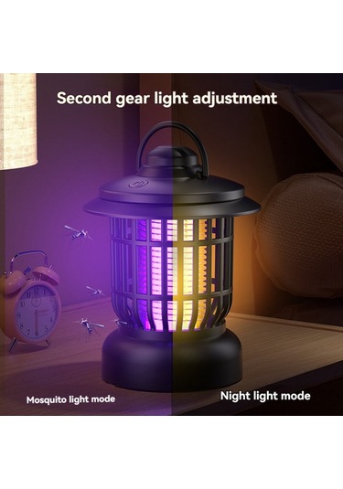 Xurunkeji Elektrikli Sivrisinek Tuzağı Açık Hava Taşınabilir Sivrisinek Kontrol Lambası Usb Şarjlı Sivrisinek Kovucu İç Ve Dış Mekan Kullanımı İçin