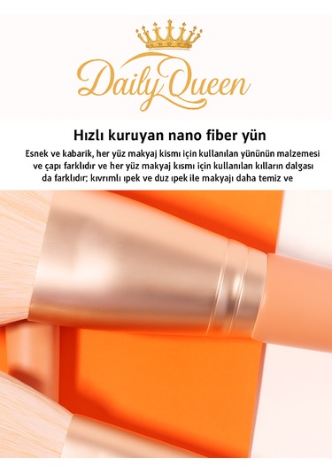 Daily Queen Yüksek Kalite 11 Li Şanpanmay Renk Makyaj Fırça Seti