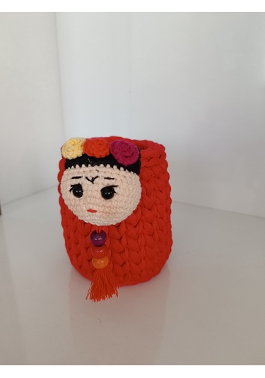 Amigurumi Frida Figürlü Kalemlik Her Yaş Grubuna Uygundur