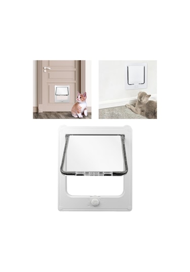 Homyl Dayanıklı Pet Flap Kapı Kitten Kitty Pencere Kapısı