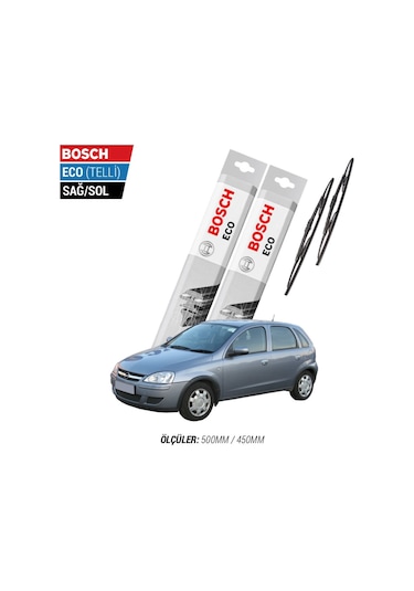 Opel Corsa C Silecek Takımı 2000-2006 Bosch Eco