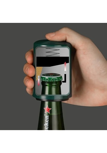 Yaratıcı Manyetik Otomatik Bira Şişe Açacağı Mutfak Basın Kapağı Diğer